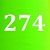 Neon Green/274 см